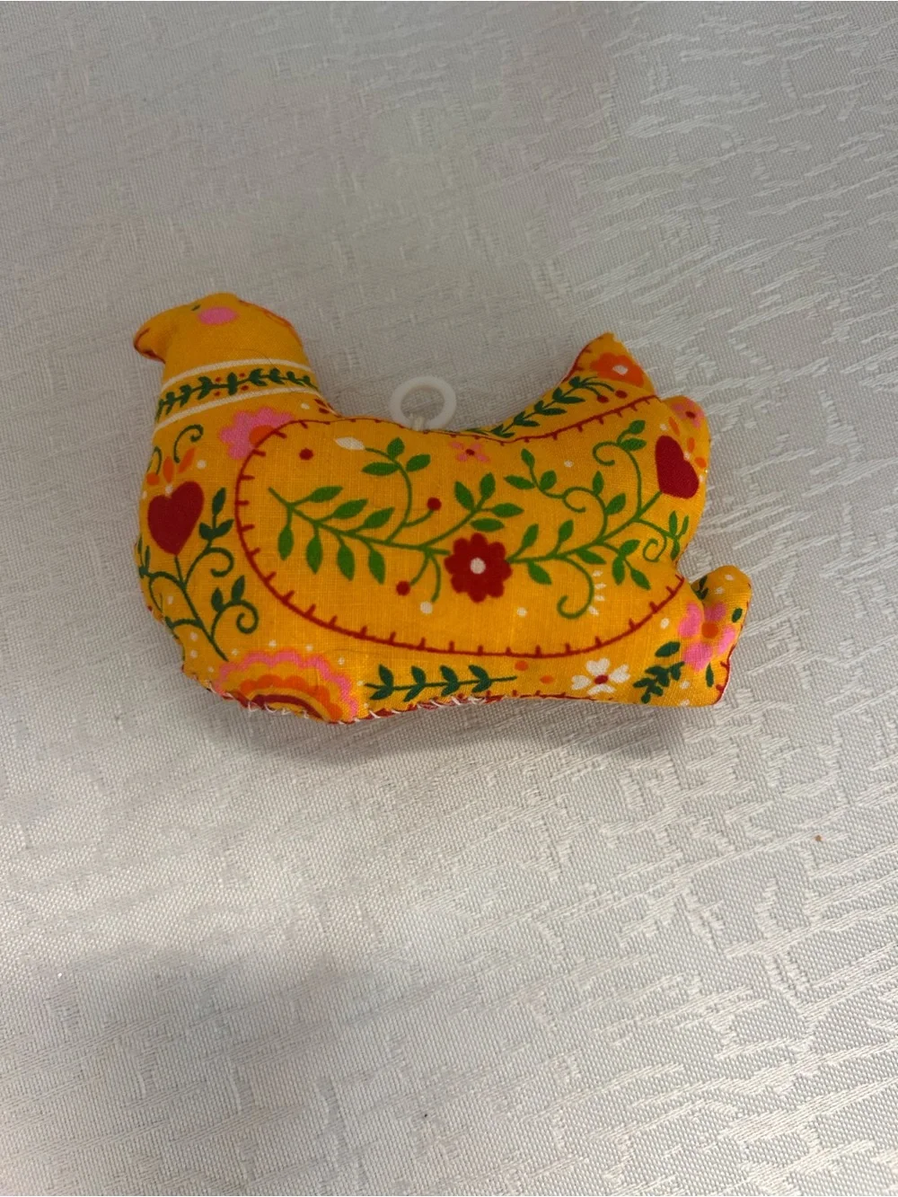 Retro 70s 80s Cut Sew Fabric Pillow Ornaments Folk Art Calico Country Lot of 5